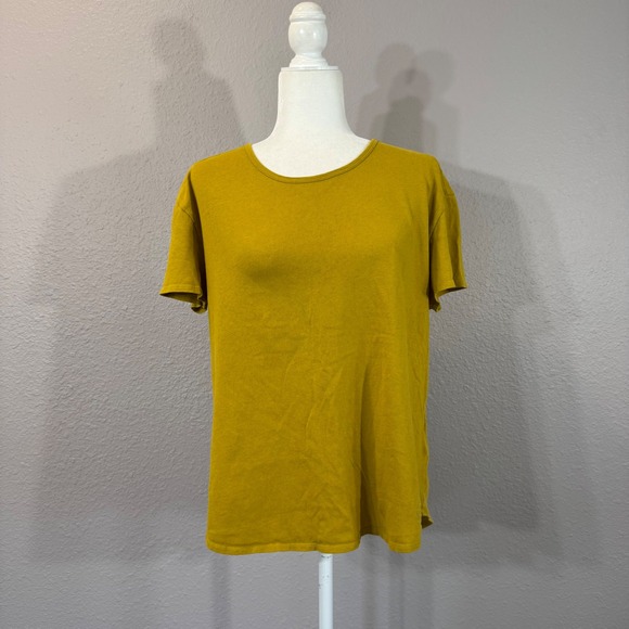 The North Face Tops - The North Face Women's Size L Gold Short Sleeve Cotton Crew‎ Neck T-Shirt A8338